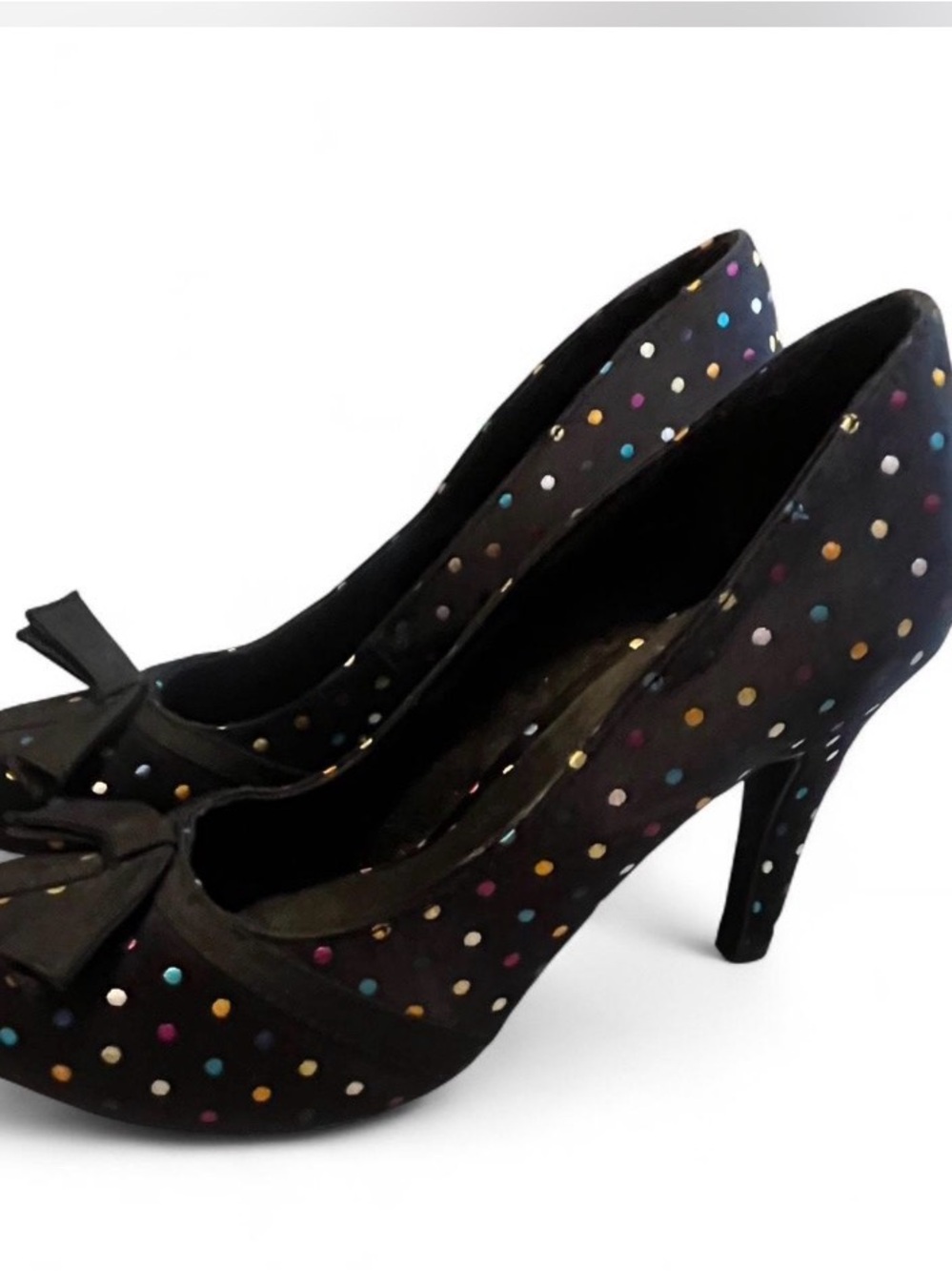 Rocket Dog Black Polka Dot Bow Pumps Pinup